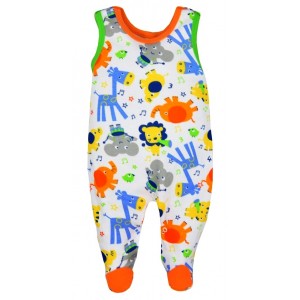 Dojčenské dupačky Bobas Fashion Zoo, oranžové